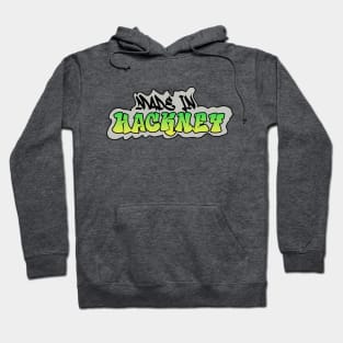 Made in Hackney I Garffiti I Neon Colors I Green Hoodie